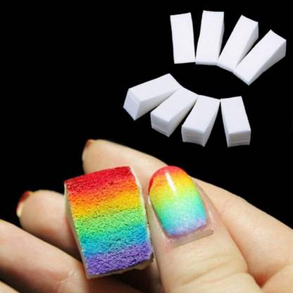 Gleevia Nail Art Ombre Block Sponges Accessory DIY Foam Manicure Stamper Polish 8Pc