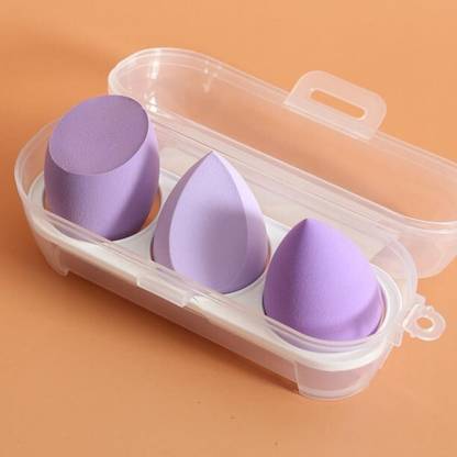 CHIWA 3 n1 Makeup Perfecting Sponges Puff Beauty Blender with Storage Box