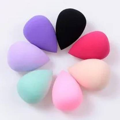 Liptick Makeup Puff Tear Drop Shape pack of 6