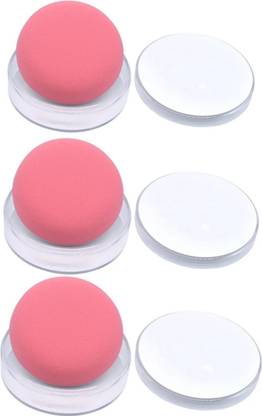feelhigh 3pc Ultra-Soft Air Cushion Powder Puff for Blending With Storage box