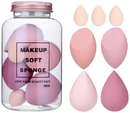 Love Kart Makeup Sponge Teardrop Blender,Flawless Bottle Design Macaron Latex Free