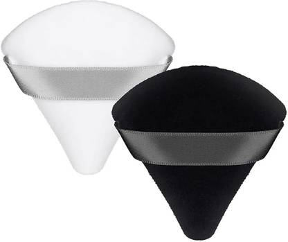 UNNTEESH 2 Pc Makeup Puff Soft Powder Sponge Foundation Powder Triangle Sponge with Strap