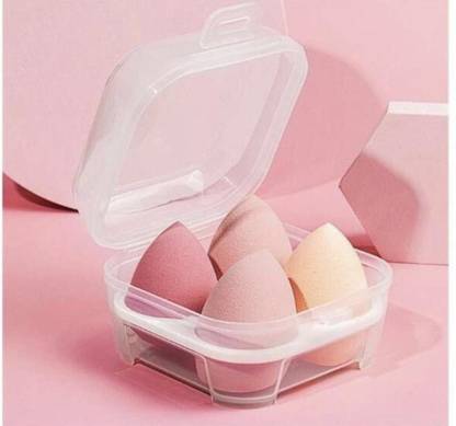 feelhigh cosmetics Blender Sponge 4 Pcs in A Storage Box