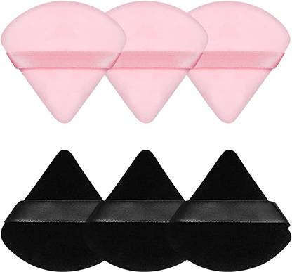 WECHARMERZ 6-Soft Face Triangle Makeup Puff,6-Finger Soft Makeup Puff