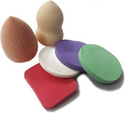 SKINPLUS Makeup Soft Sponges Blender Puff (Set of 6 IN 1 Packet )