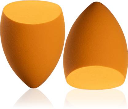 AGARO Complexion Premium Makeup Sponge, Latex Free, Makeup Beauty Blender, Wet & Dry Compatible, Ideal for Foundation / Highlighters / Bronzers / Body Makeup, for Streak Free & Precise Makeup, 2pc