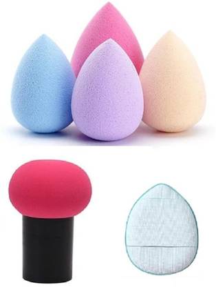 Gonegal Professional Makeup Blender For Blending Face With Finger & Mushroom Puff