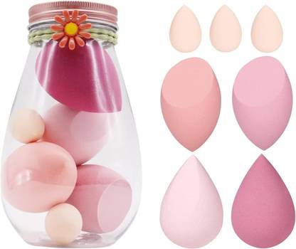 Gonegal Pink Series Multi-color Makeup Sponge Set, Foundation Blending Sponge