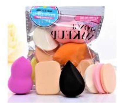 Beaulip MakeUp Sponge Beauty Blender Puff for Powder & Foundation Applicator 06 piece