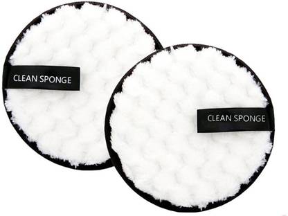 Dazzle Beauty New 2 Pcs Makeup Remover Cleansing Pads Double-Side for Dry Oily Skin Type