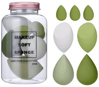 Love Kart Makeup Sponge Puff Teardrop Blender Foundation,Flawless Bottle Design Macaron