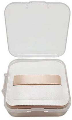 feelhigh 1 Soft Square Powder Puff + 1pcs Boxes, Reusable Makeup Setting Powder Puffs