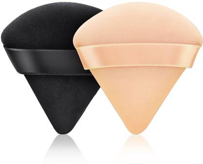 Dazzle Beauty Soft 2 pcs Pizza Puff for Liquid,Loose Powder Sponge For Under Eyes Corners