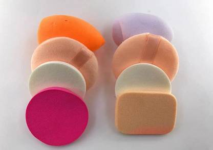 KIRA 8 in 1 Makeup Sponge Multicolour (Pack of 1)