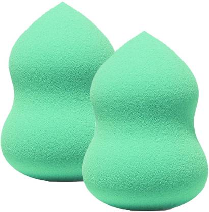 MAJESTIQUE 2Pcs Makeup Sponge Blender, Non Latex, Foundation Blending Sponges-Multicolor