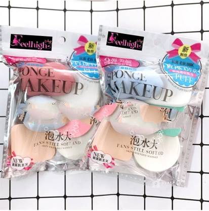 feelhigh 6in1 Makeup Sponge Puff Pack - Soft -2 PACK