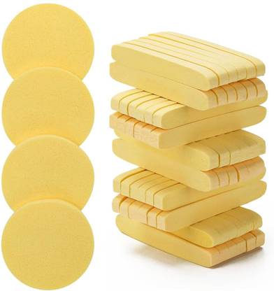 LOVHIDE 24Pcs Reusable Compressed Facial Sponges,Makeup Remover Pads,Face Cleansing Pads