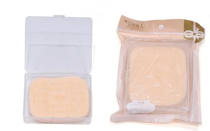 J & H Facial Sponge Makeup Clean Face Wash Pad Anti Bacterial Soft Scrub with Box