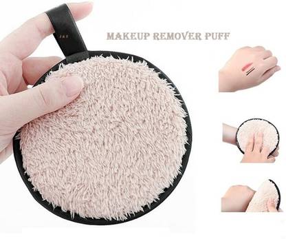 J & F Best Quality Round Shape Soft Skin Care makeup Remover Puff