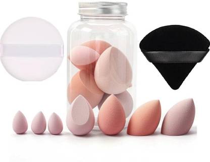 Gonegal 7Pcs Makeup Sponges Dry & Wet Use And 1PC Triangle Sponge,1pc Round Puff
