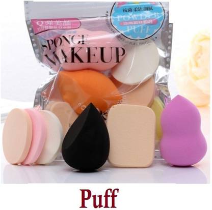 J & F Hinshitshu Set of 6 Makeup Beauty Blender Puff ( Family Puff )