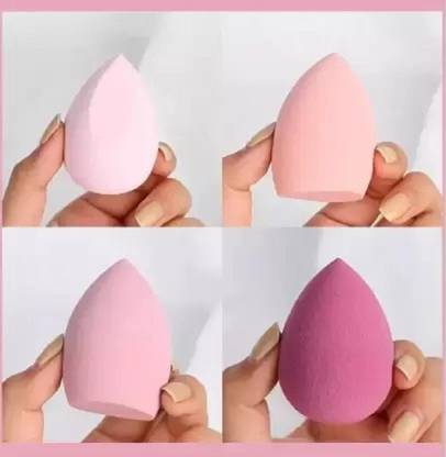 LOVHIDE 4 Pcs Makeup Sponge Powder Puff Water Drop, Gourd for Foundation Concealer