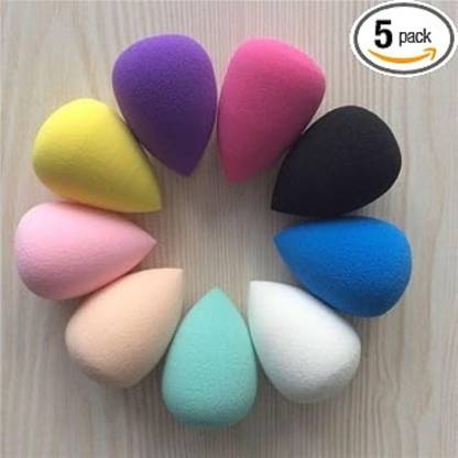 DIVYA UNIQUES Set of 4 Small Beauty Eye Makeup Sponge | Cosmetic Makeup Sponges | Foundation