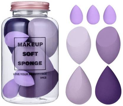M.S TRADERS Makeup Sponge Set Beauty Blender with Egg Case, Soft Sponge For Liquid