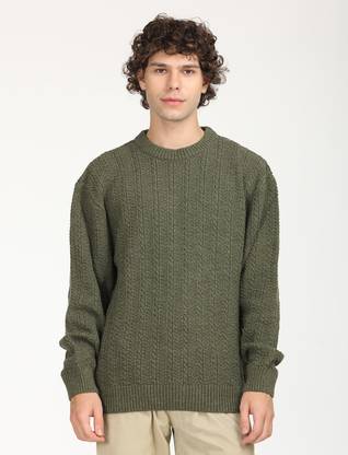 LEVI'S Round Neck Solid Men Pullover