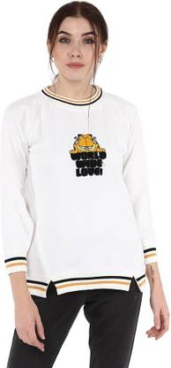 MODA ELEMENTI Round Neck Solid Women Pullover