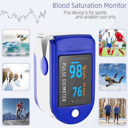 kiaan enterprises Oxygen Saturation Monitor, Heart Rate and SpO2 Level Oxygen Meter CE ROHS Pulse Oximeter