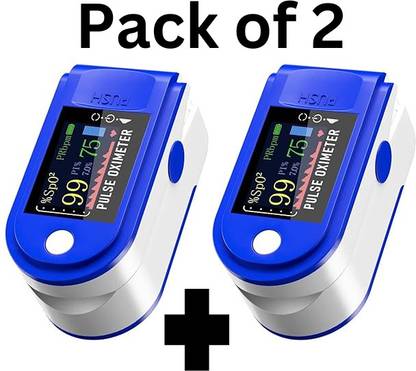 kiaan enterprises Oxygen Saturation Monitor, Heart Rate and SpO2 Level Oxygen Meter (Pack of 2) Pulse Oximeter