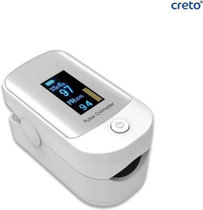 CRETO Oxygen Saturation Monitor, Heart Rate and SpO2 Level Oxygen Meter LED Display/ Pulse Oximeter