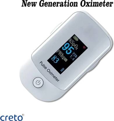 CRETO Digital Display Pulse Oximeter, Blood Oxygen Saturation Monitor Fingertip Pulse Oximeter