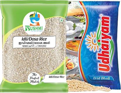 Rushmi Batter Combo Udhaiyam Urad Dhall (500g) & Idli Dosa Rice (Polished)