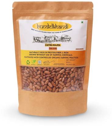 BUNDELKHANDI Organic Brown Rajma Chithra (Whole)