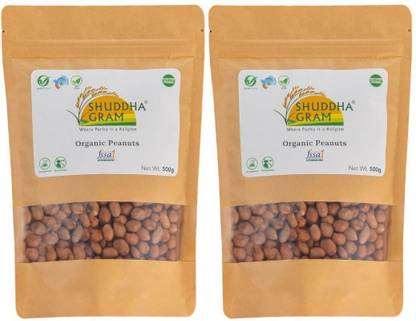 ShuddhaGram Organic Peanut (Whole) (Unpolished 100% Naturally Processed Raw Groundnut)