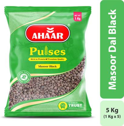 Ahaar Organic Black Masoor Dal (Whole) (Pulses)