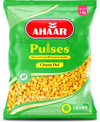 Ahaar Yellow Chana Dal (Split) (Pulses, Chana Dal (Split Bengal Gram))
