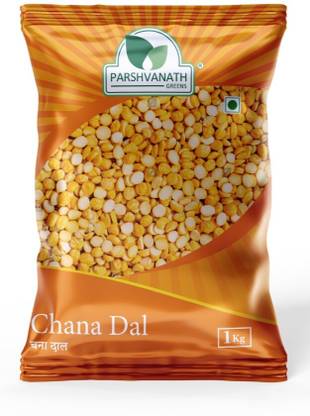 PARSHVANATH GREENS Organic Yellow Chana Dal (Split) (Pure Unpolished Pulses Rich in Protein immunity builder & healthy (pack of 2))