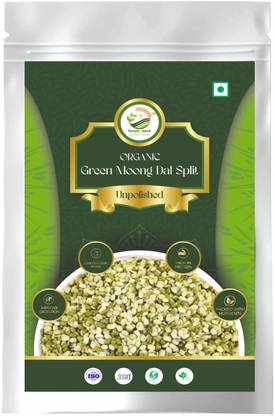 Simply Jaivik Organic Moong Dal (Split/Chilka) (Green Moong)