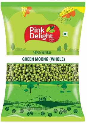 Pink Delight Green Moong Dal (Whole) (Dry & Unpolished)