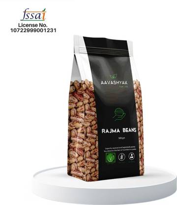 Aavashyak Organic Yellow, Black Rajma Chithra (Whole) (Whole Rajma Beans (Kidney Beans))