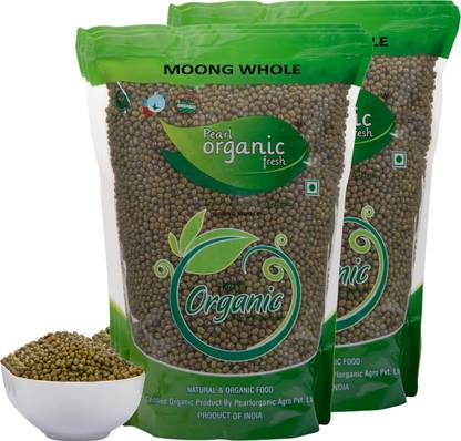 Pearl Organic Fresh Moong Dal (Whole)
