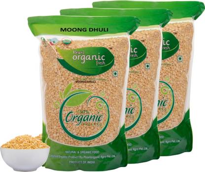 Pearl Organic Fresh Moong Dal (Split)