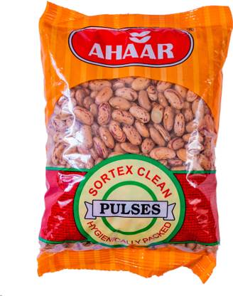 Ahaar Organic Brown Rajma (Whole) (Rajma (Chitra / Speckled Kidney Beans))