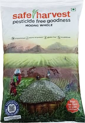 safe harvest Green Moong Dal (Whole) (Pesticide Free)