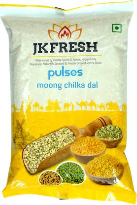 JKFRESH Green Moong Dal (Split/Chilka)