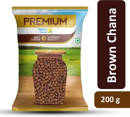 Premium Unpolished Brown Chana (Whole) by Flipkart Grocery