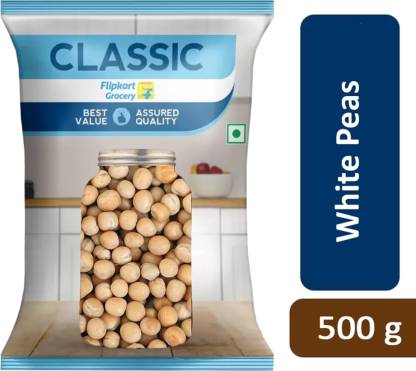 Classic White Peas (Whole) by Flipkart Grocery